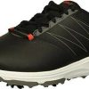 Intersport Skechers Torque waterproof golf shoe black red Chaussures de golf