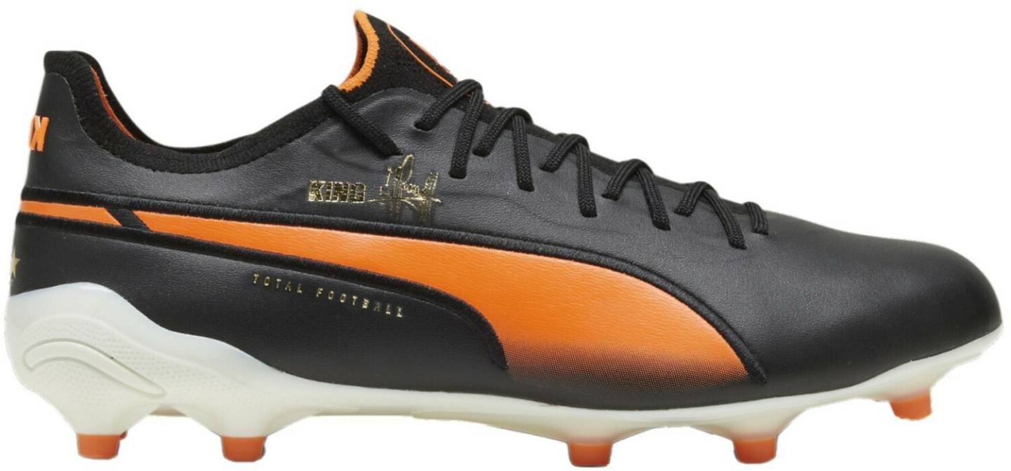 Chaussures de foot Intersport Puma King Ultimate Cruyff FG/AG (107826) black/white/rickie orange/gold/frosted ivory